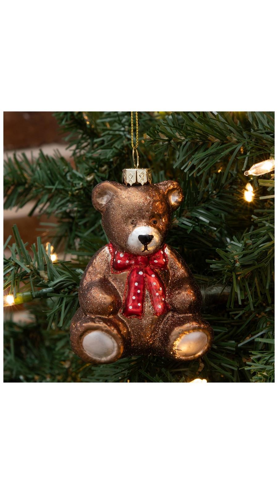 Glitter Teddy Bear Ornament | Hobby Lobby | 6431514
