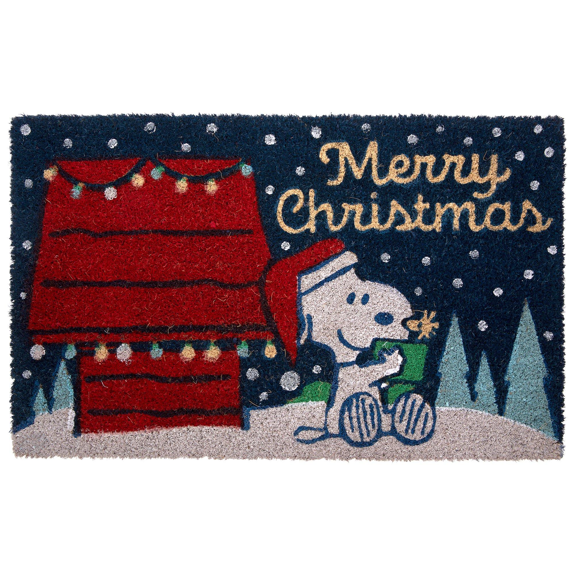 Peanuts Merry Christmas Coir Doormat | Hobby Lobby | 6436117