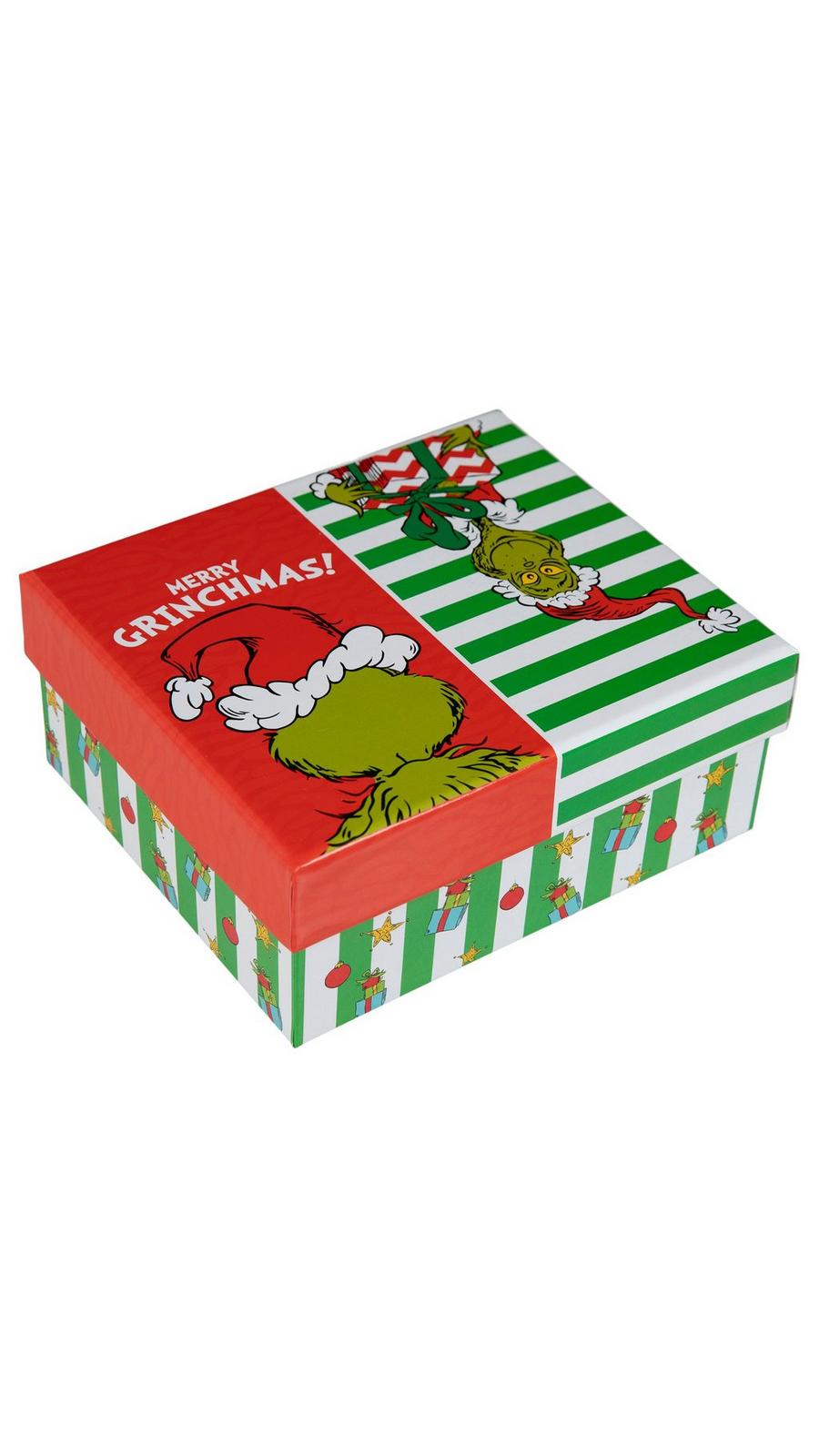 Merry Grinchmas Gift Box With Stripes | Hobby Lobby | 6441216