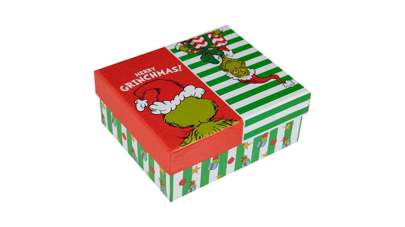 Merry Grinchmas Gift Box With Stripes | Hobby Lobby | 6441216