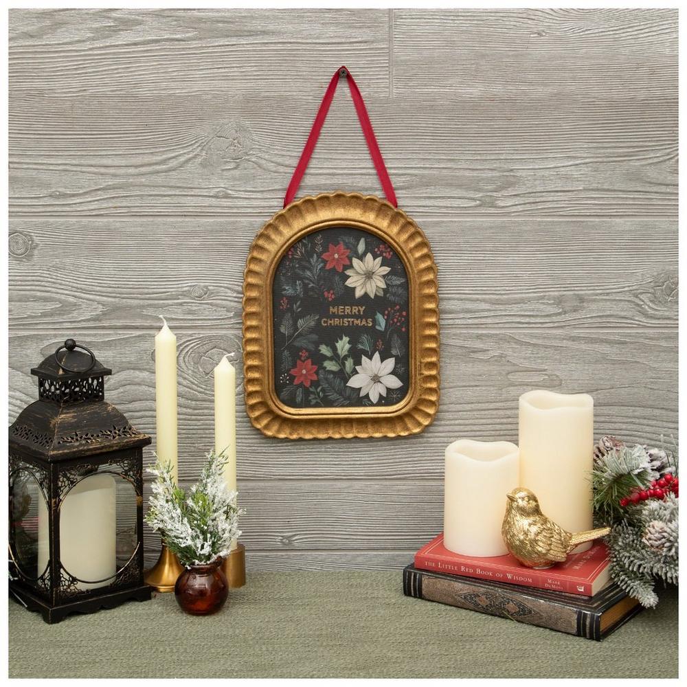 ✨新品✨レッドポピーズ:1 ArtistD.NENGERMAN 絵画 額縁付き Merry Christmas Poinsettia Wall Decor | Hobby Lobby | 6441810