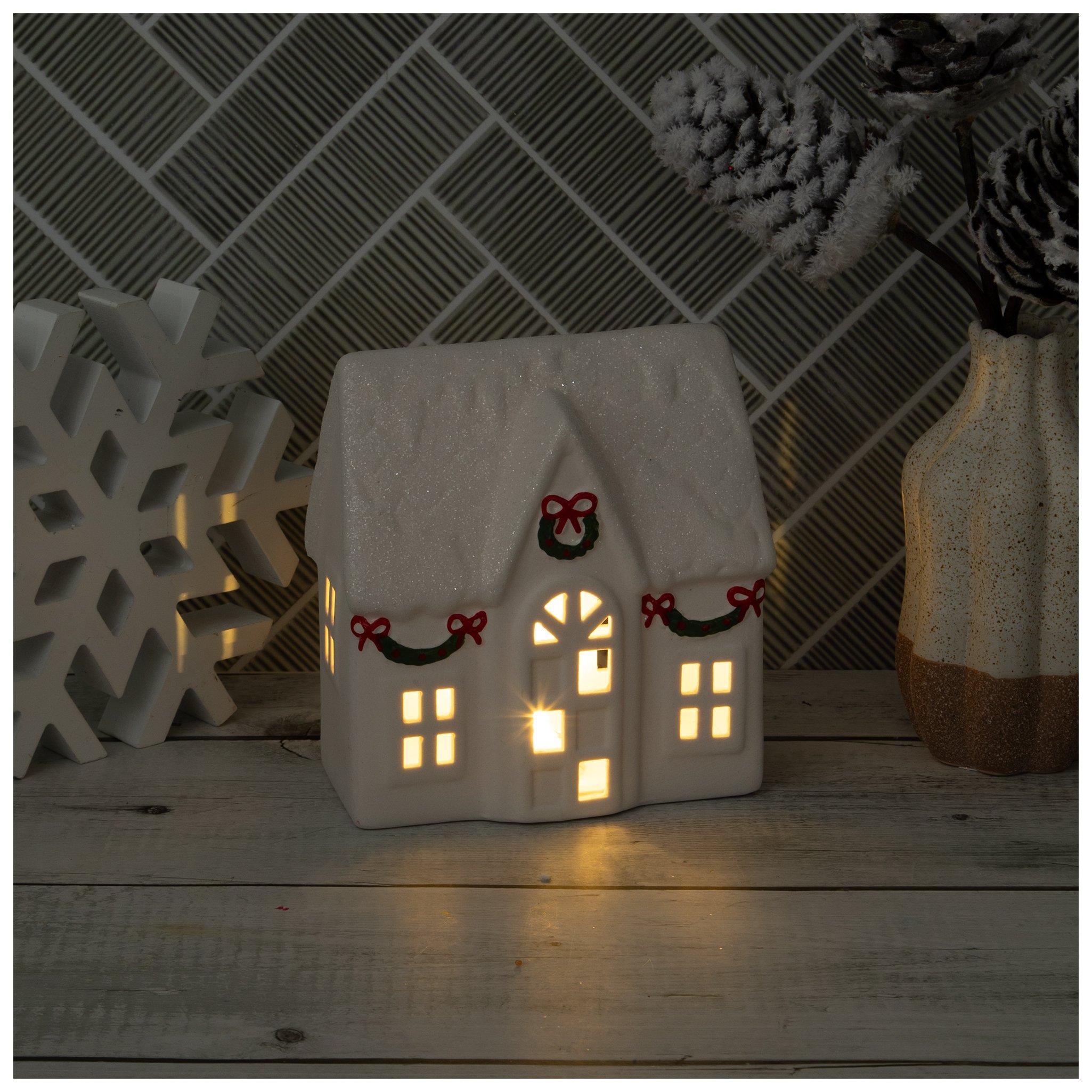 White Light Up Porcelain House | Hobby Lobby | 6443675
