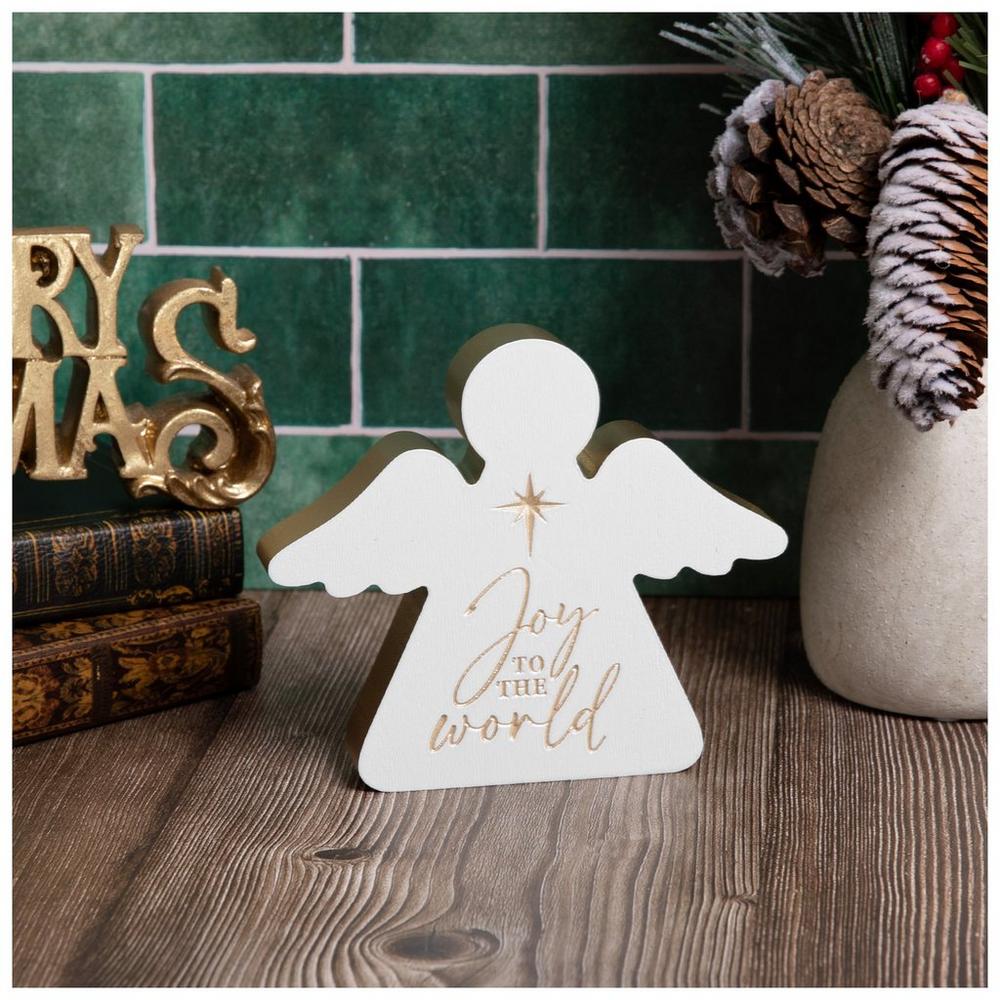 Joy To The World Angel Wood Decor | Hobby Lobby | 6444014