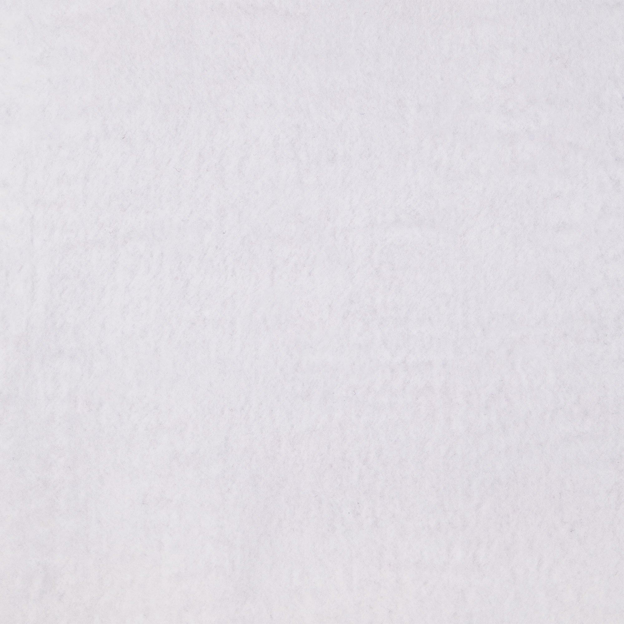 Plain Felt Fabric - White