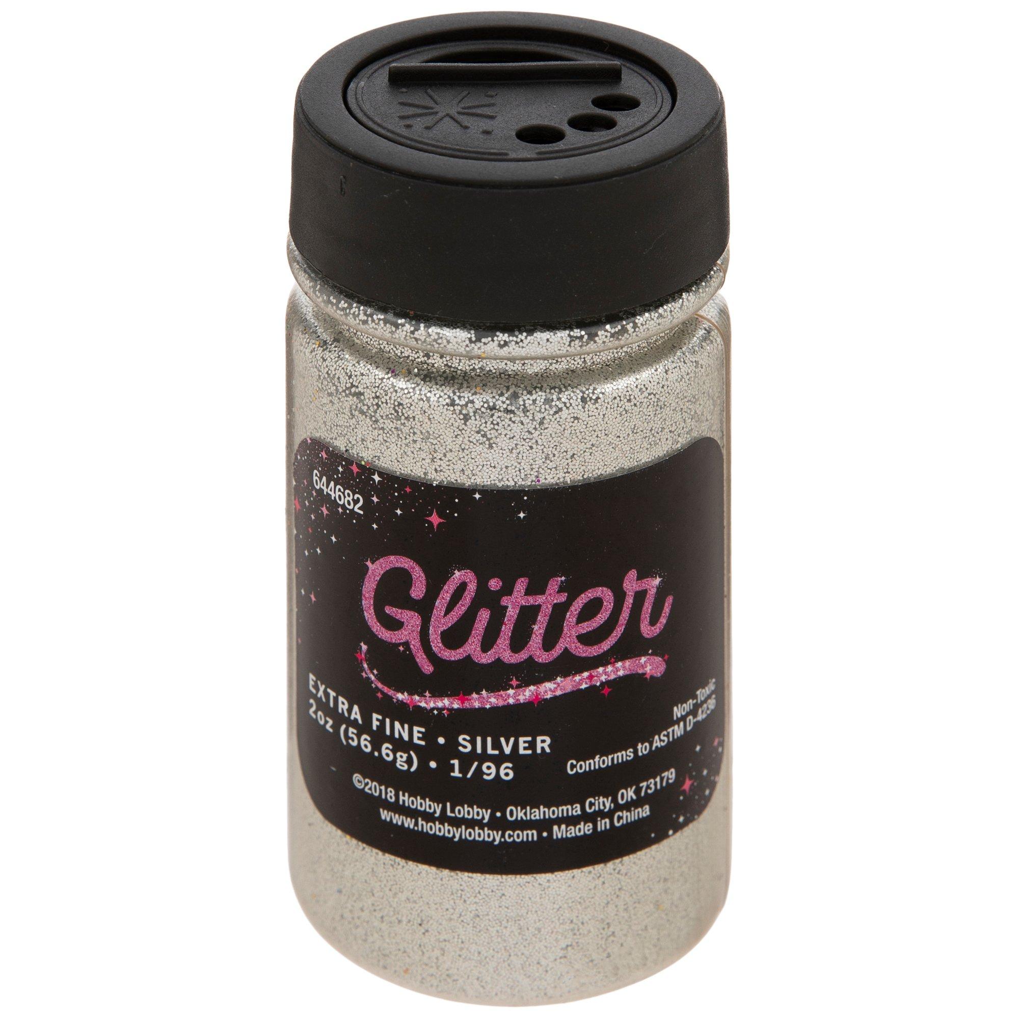 Micro Fine Glitter, Silver, 1/2 oz