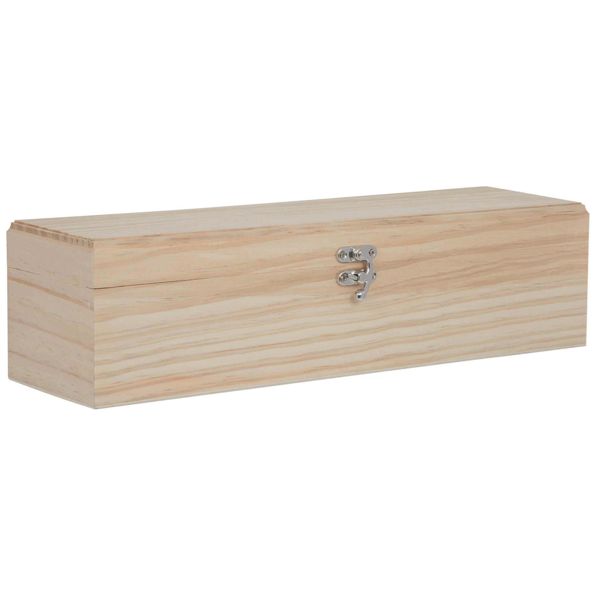 Wood Rectangle Box With Hinged Lid, Hobby Lobby