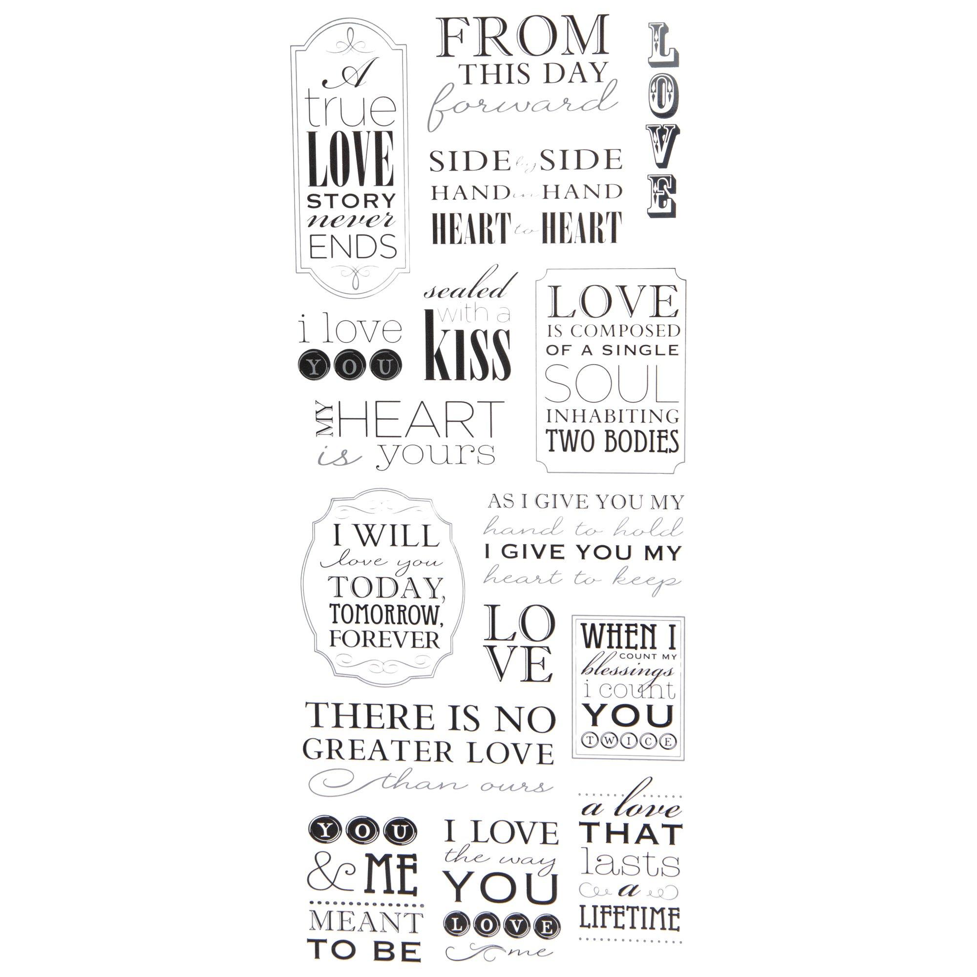 Love Foil Stickers Hobby Lobby 650366
