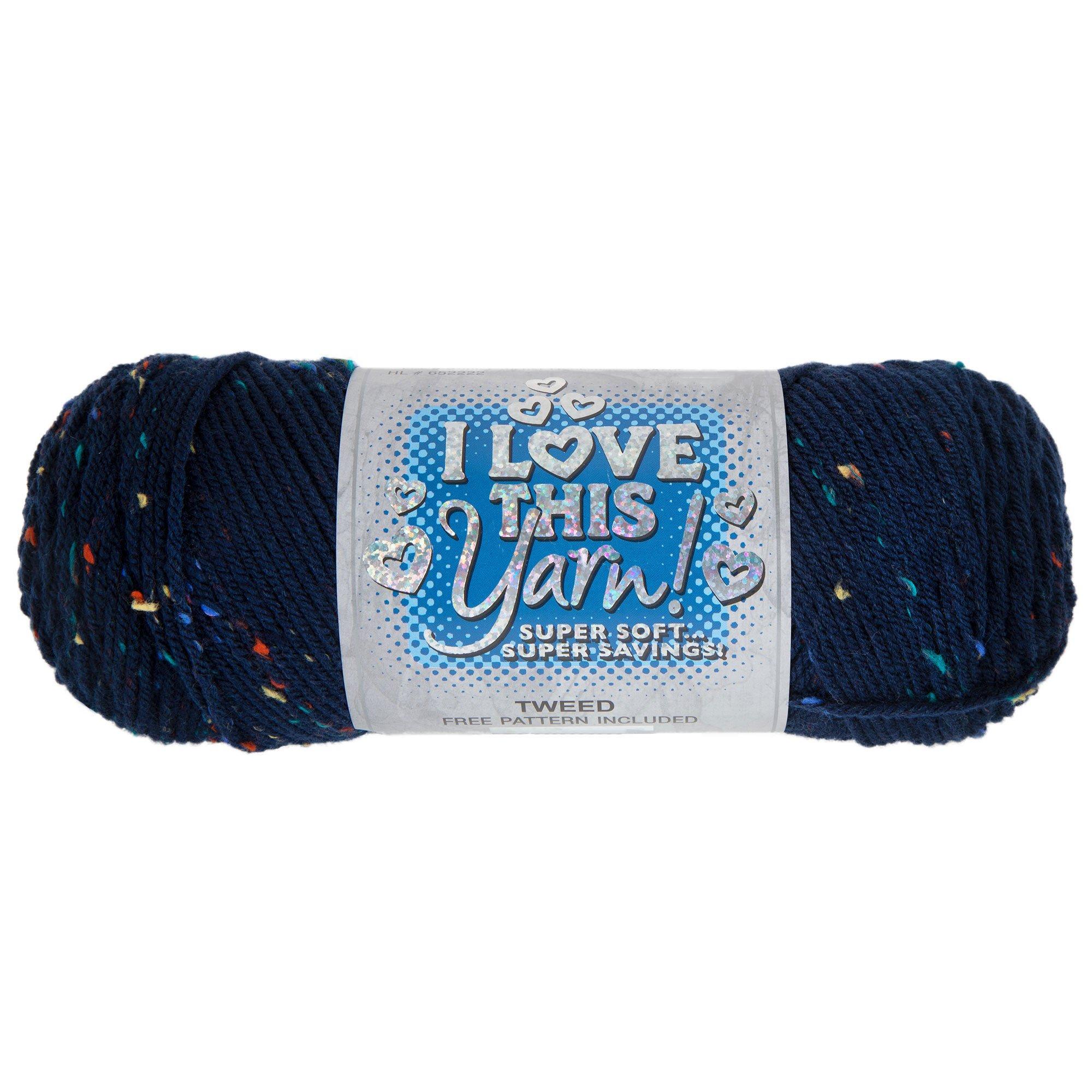 I Love This Yarn! Super Soft Acrylic Medium Weight Yarn - 1 Skein Navy #90