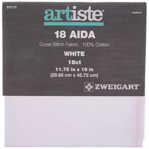 18-Count Aida Cross Stitch Fabric - 11 3/4" x 18"