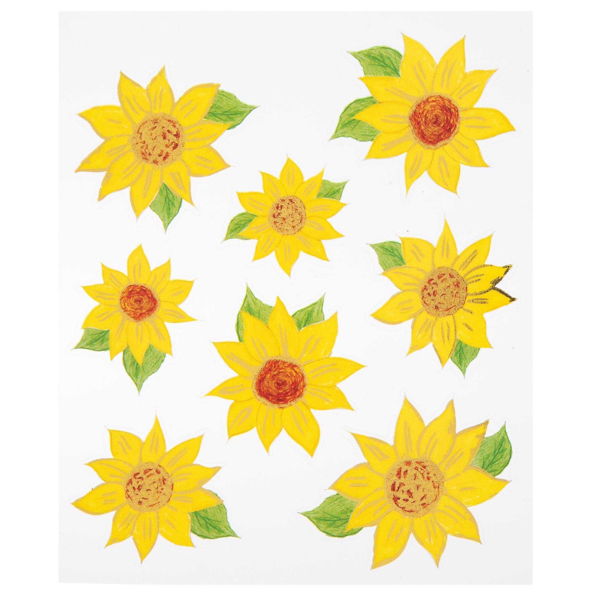 Sunflower Foil Stickers Hobby Lobby 657502