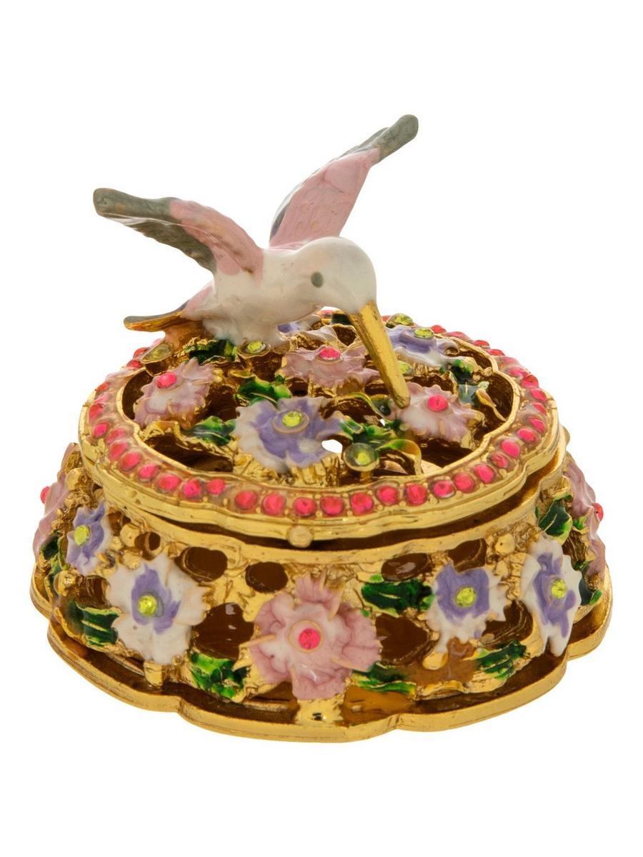 Hummingbird Floral Rhinestone Jewelry Box Hobby Lobby 658674