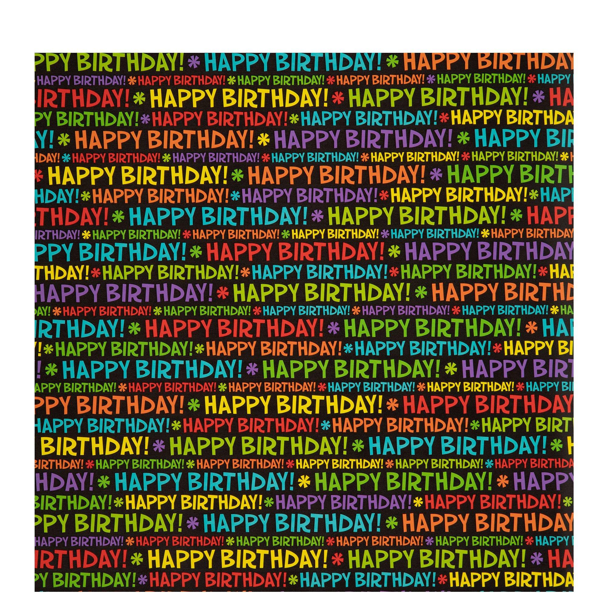 Bright Happy Birthday Gift Wrap Hobby Lobby 659003