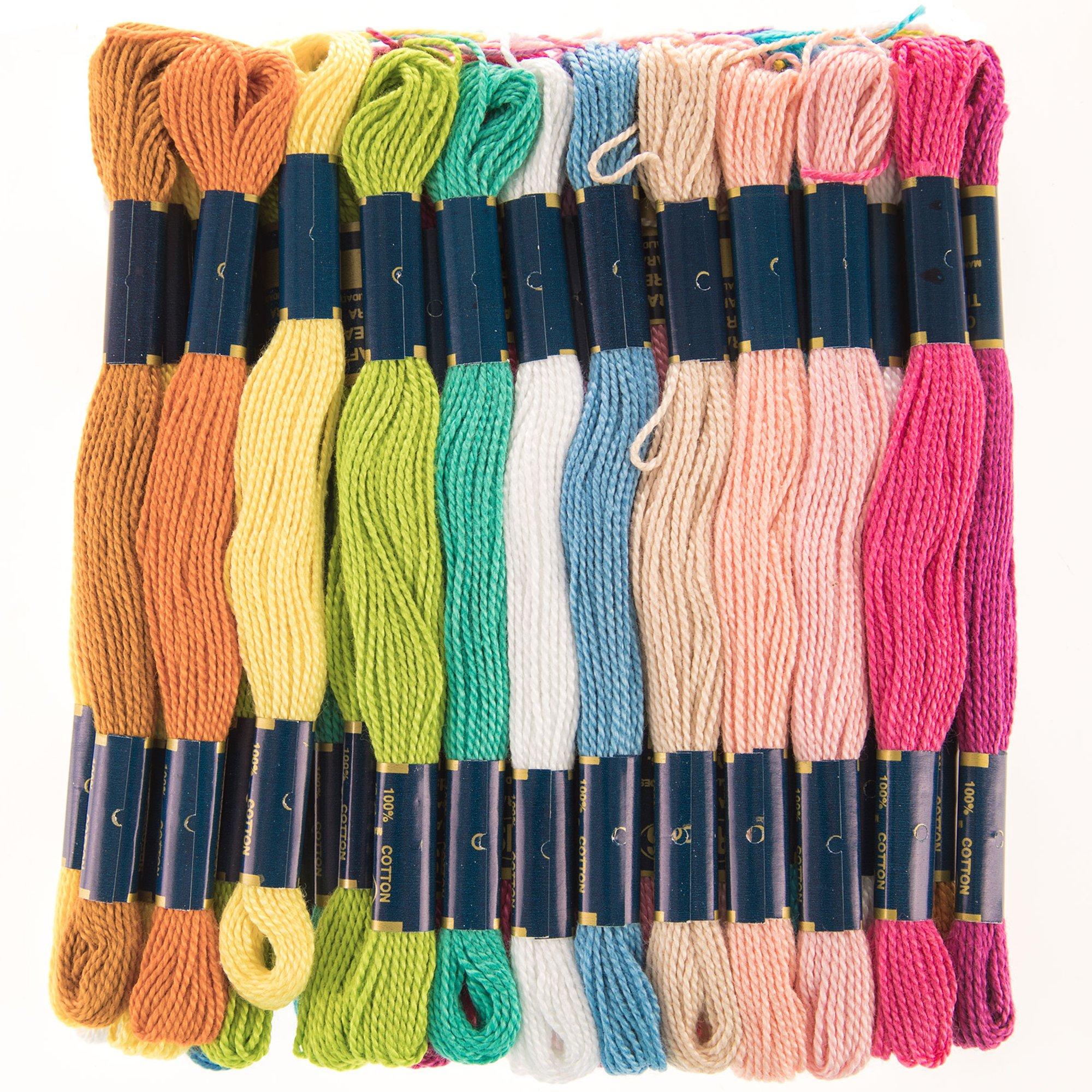 Colored Craft Thread String Pastel 29-1/2-feet 