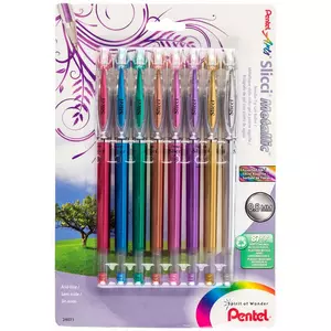 Masters Touch, Glitter Premium Gel Pen Set, 1 Each of 12 Colors, Mardel