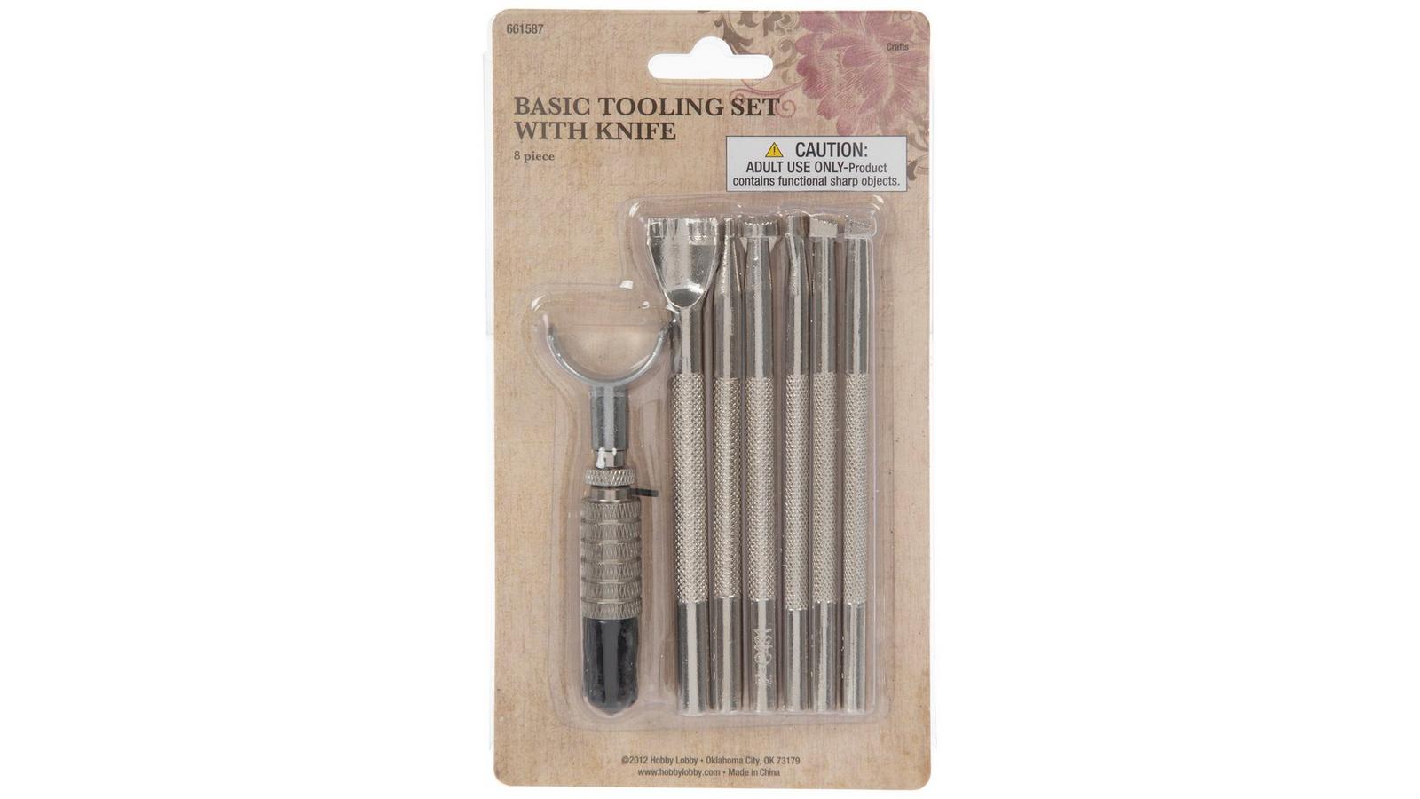 Basic Leatherworking Tooling Set With Knife | Hobby Lobby | 661587