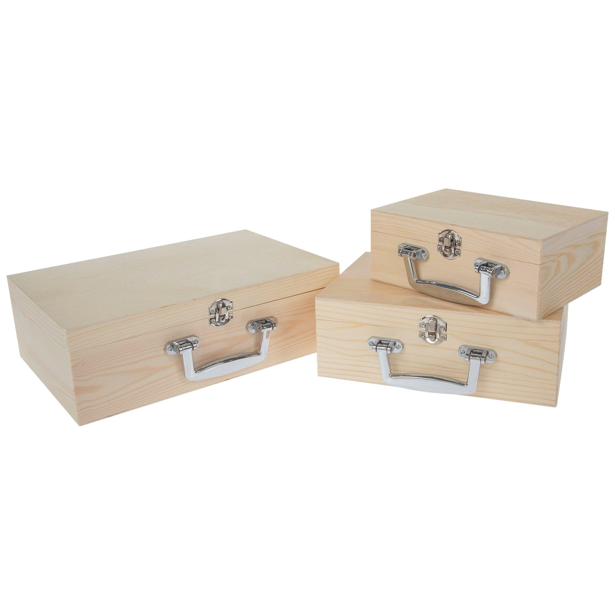 Wooden box 2024 with handle