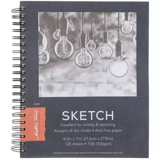 Sketchbook Black : Personalized Sketch Book 8.5x11 Gift for Adults