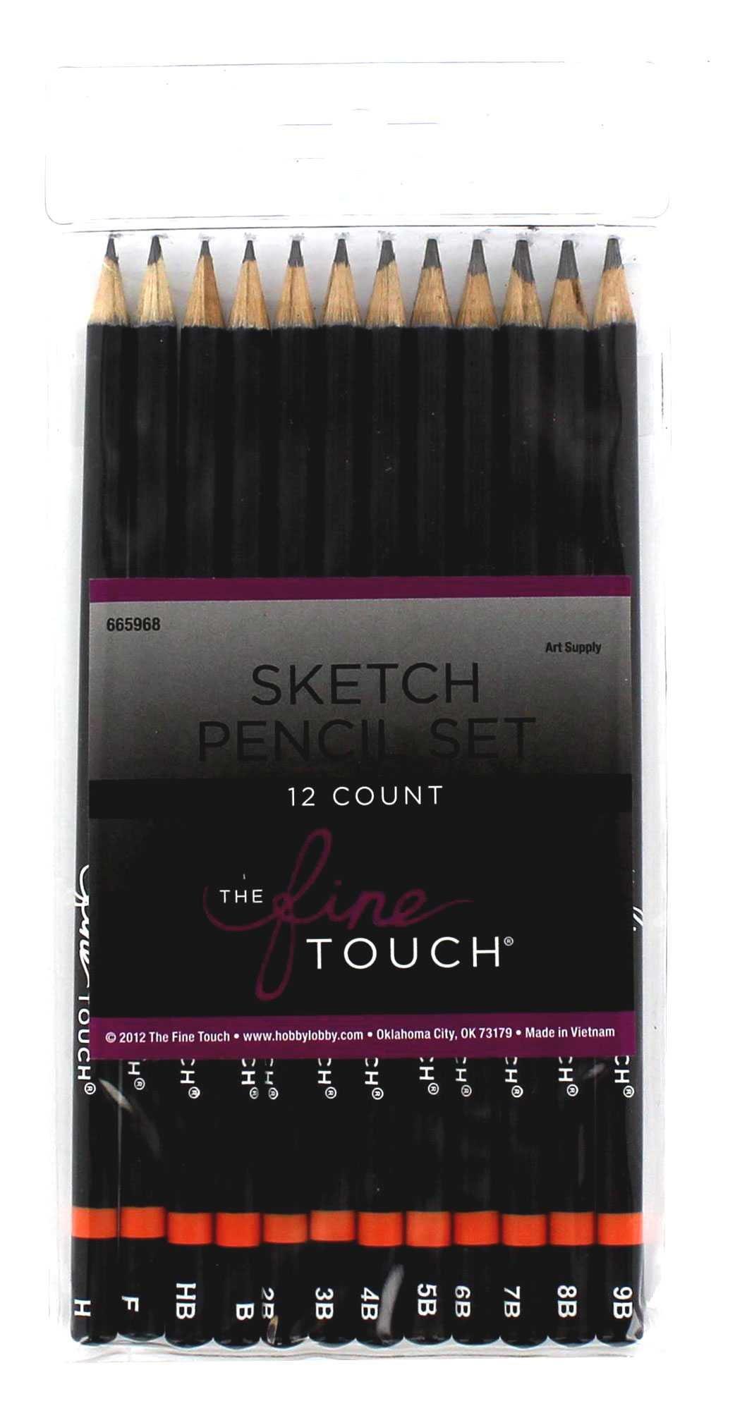 The Fine Touch Sketching Pencils - 12 Piece Set
