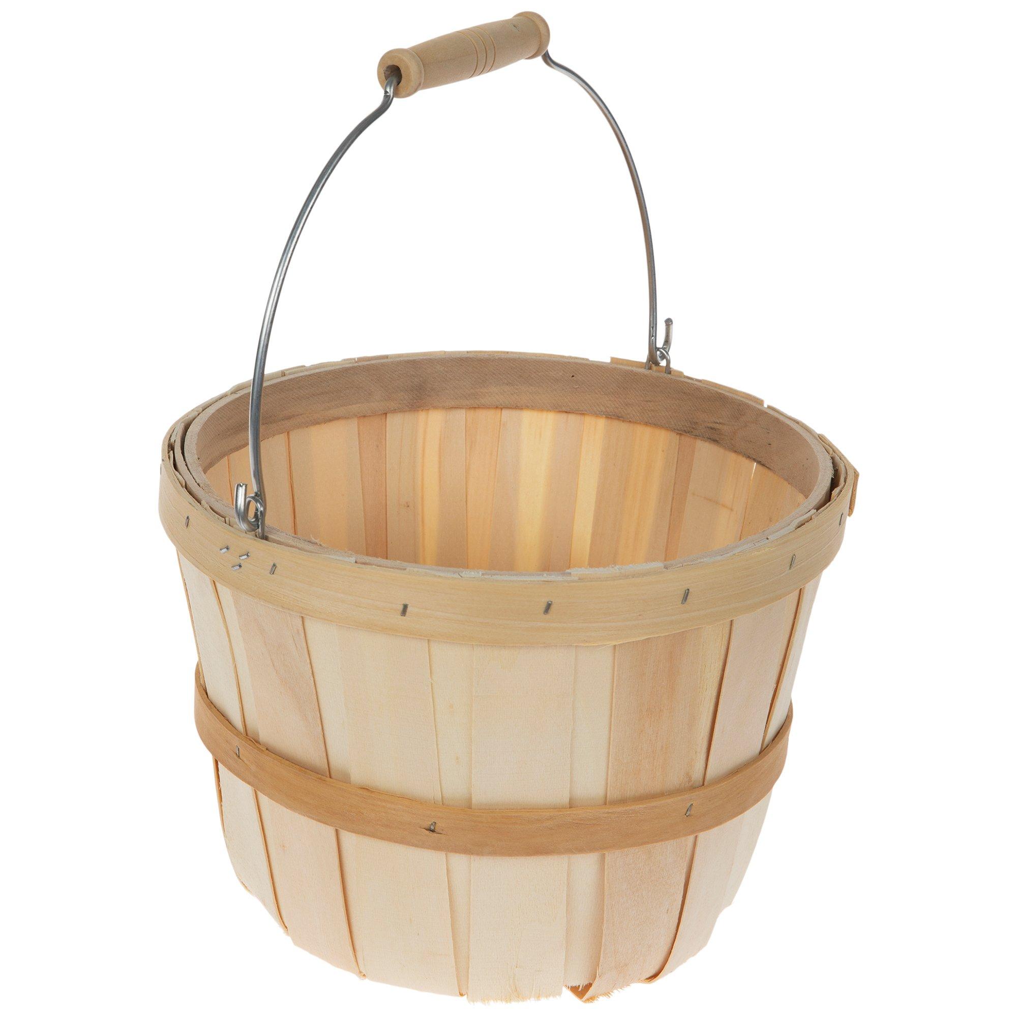 Round Wood Bushel Basket Hobby Lobby 667626