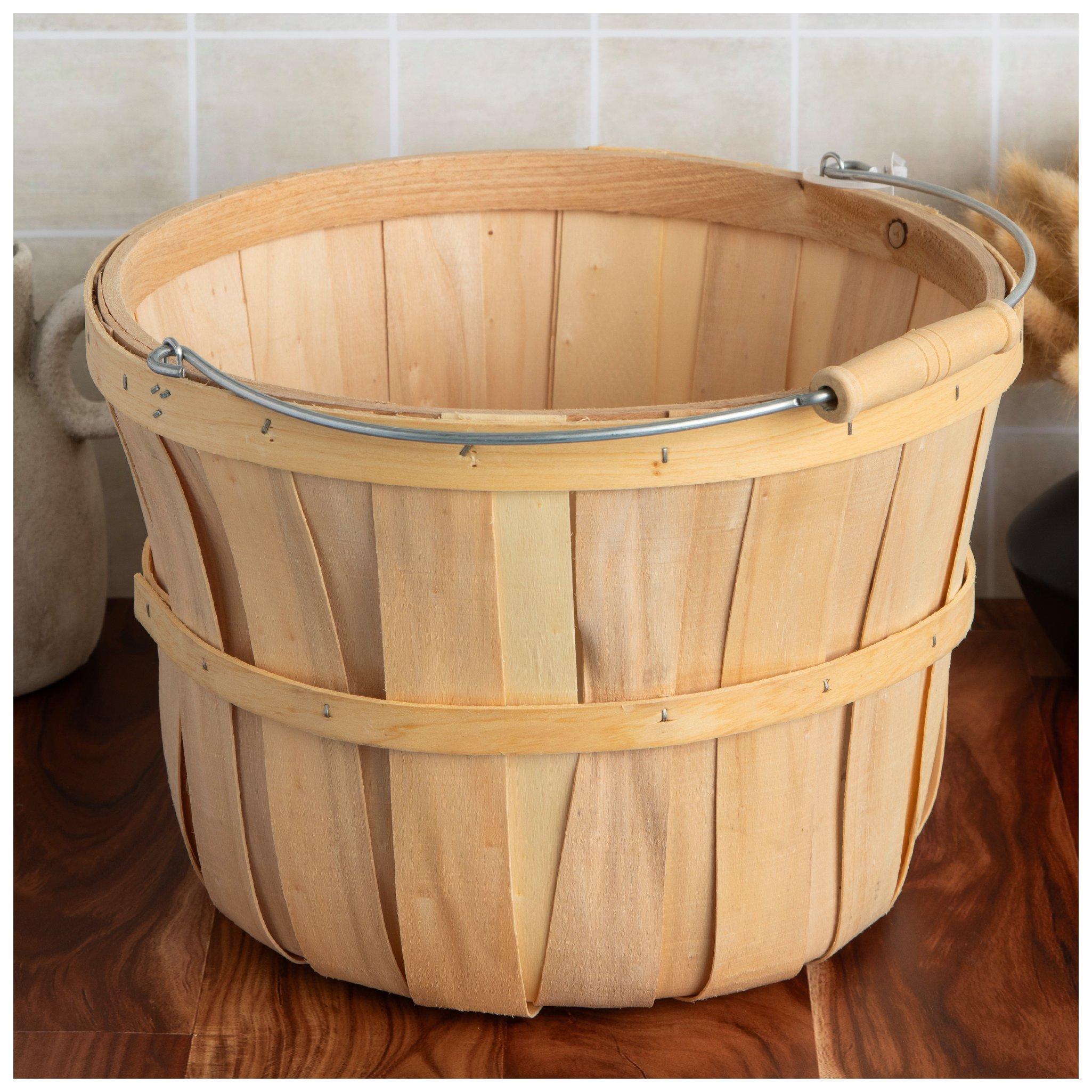 Round Wood Bushel Basket Hobby Lobby 667634