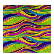 Groovy Holographic Swirls Gift Wrap