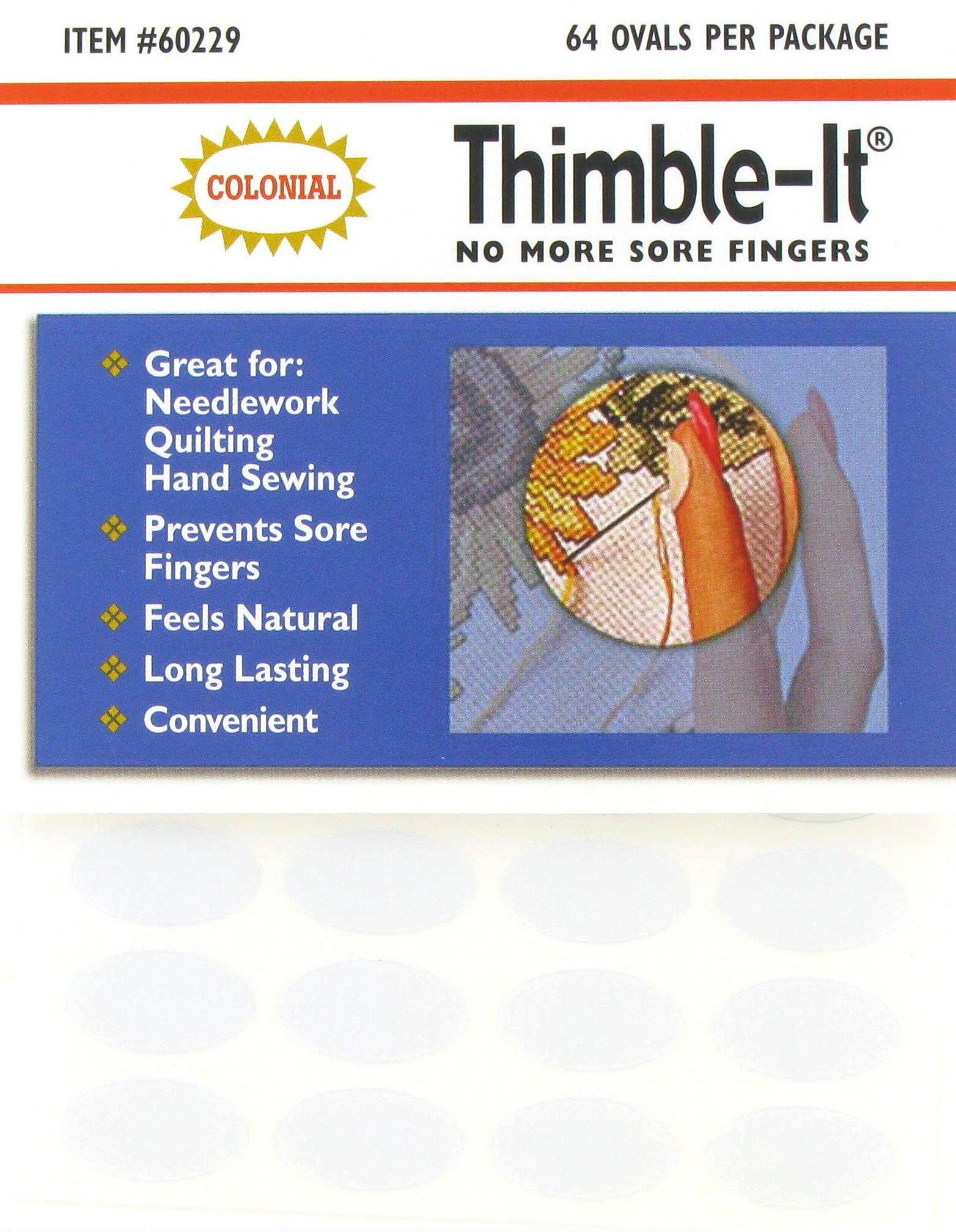 THIMBLE-IT No More Sore Fingers Self-Adhesive Finger Pads for