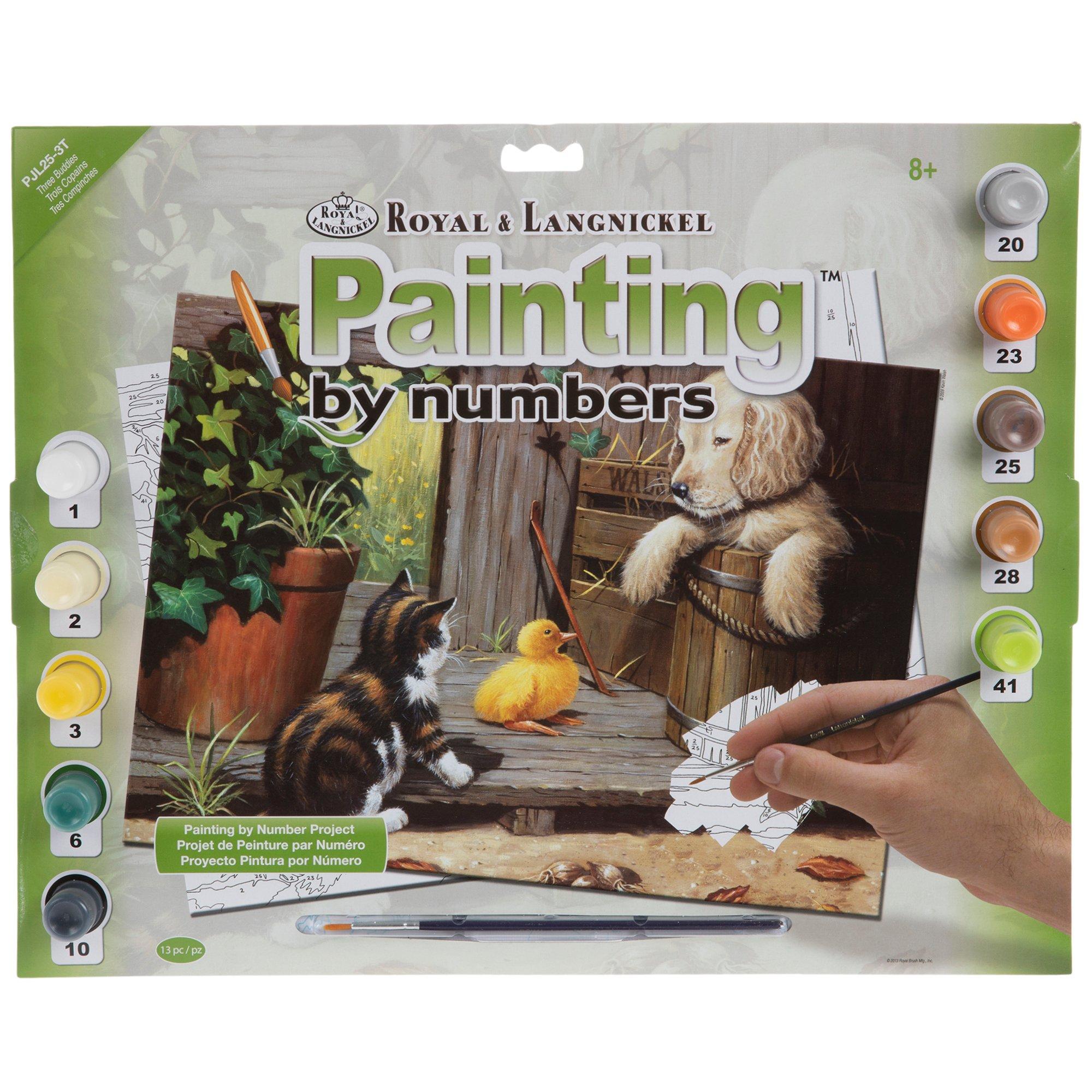 Three Buddies Paint By Number Kit, Hobby Lobby