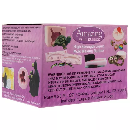 Alumilite Amazing Mold Rubber Kit .77lb - Poly Clay Play