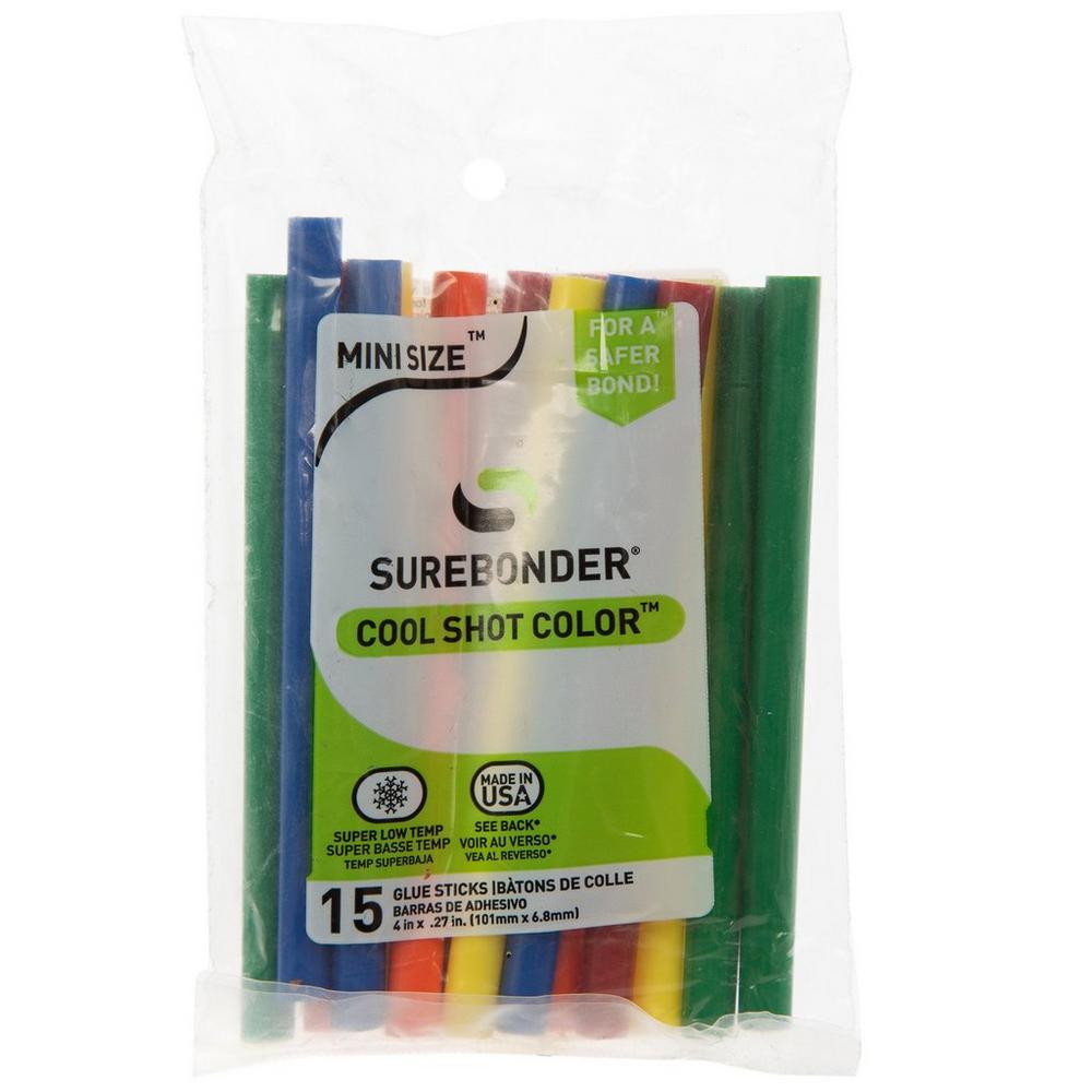 mini klow stick Westcott So Cool! Low-Temp Glue Gun for Young Crafters, Assorted Colors, Box of 3 (300-17874) 1" Micro Mini Glow Sticks
