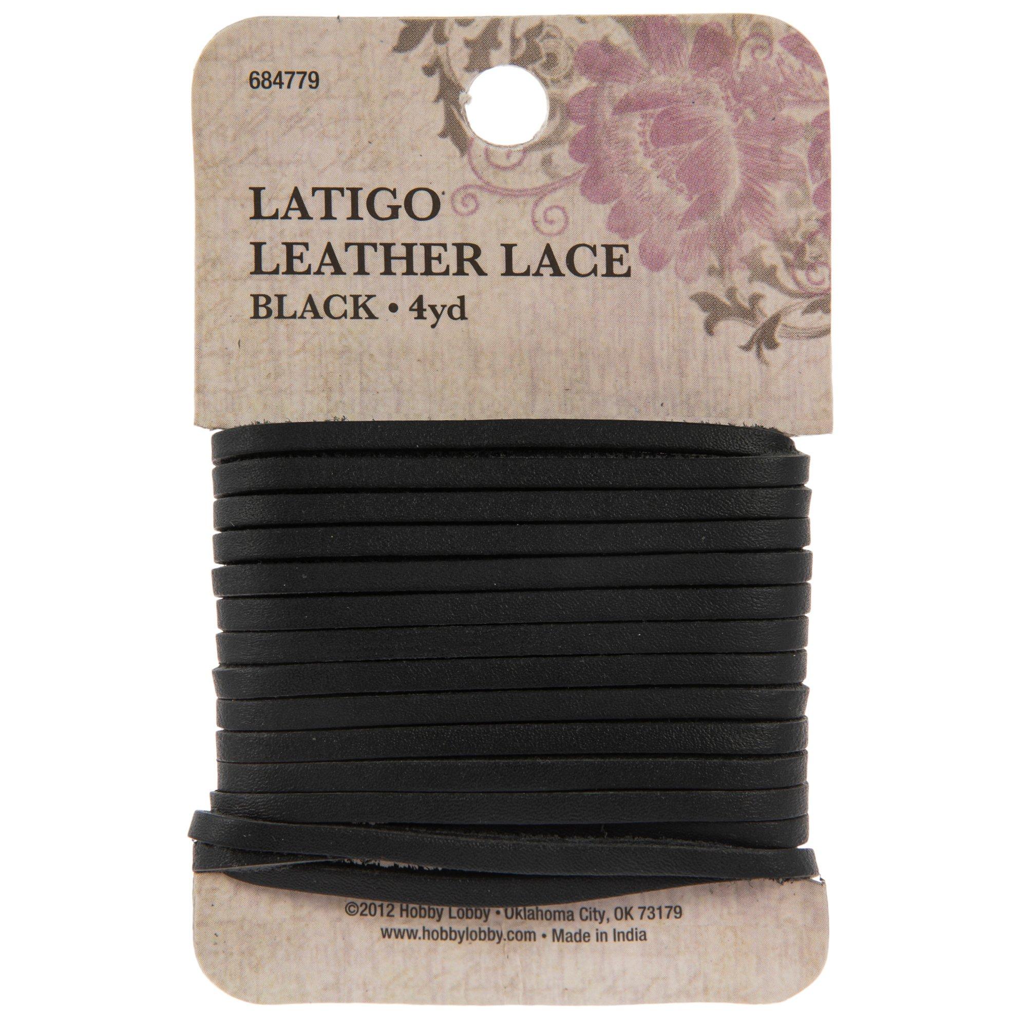 Black Latigo Leather Lace Hobby Lobby 684779