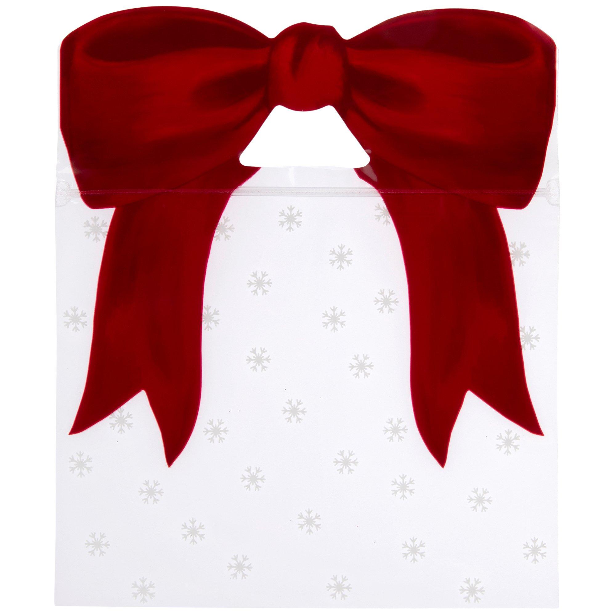 Red Bow & Snowflake Zipper Bags With Handles | Hobby Lobby | 6848352