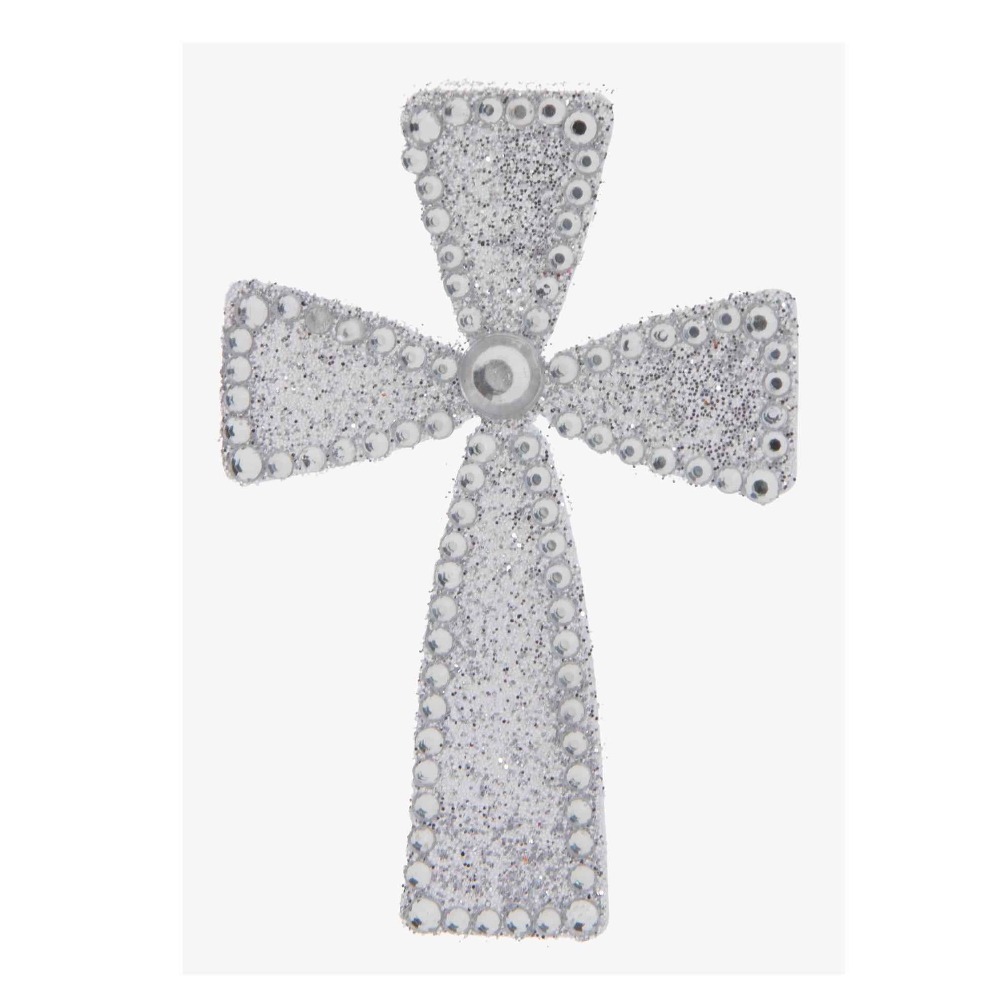 Cross Glitter & Rhinestone Sticker