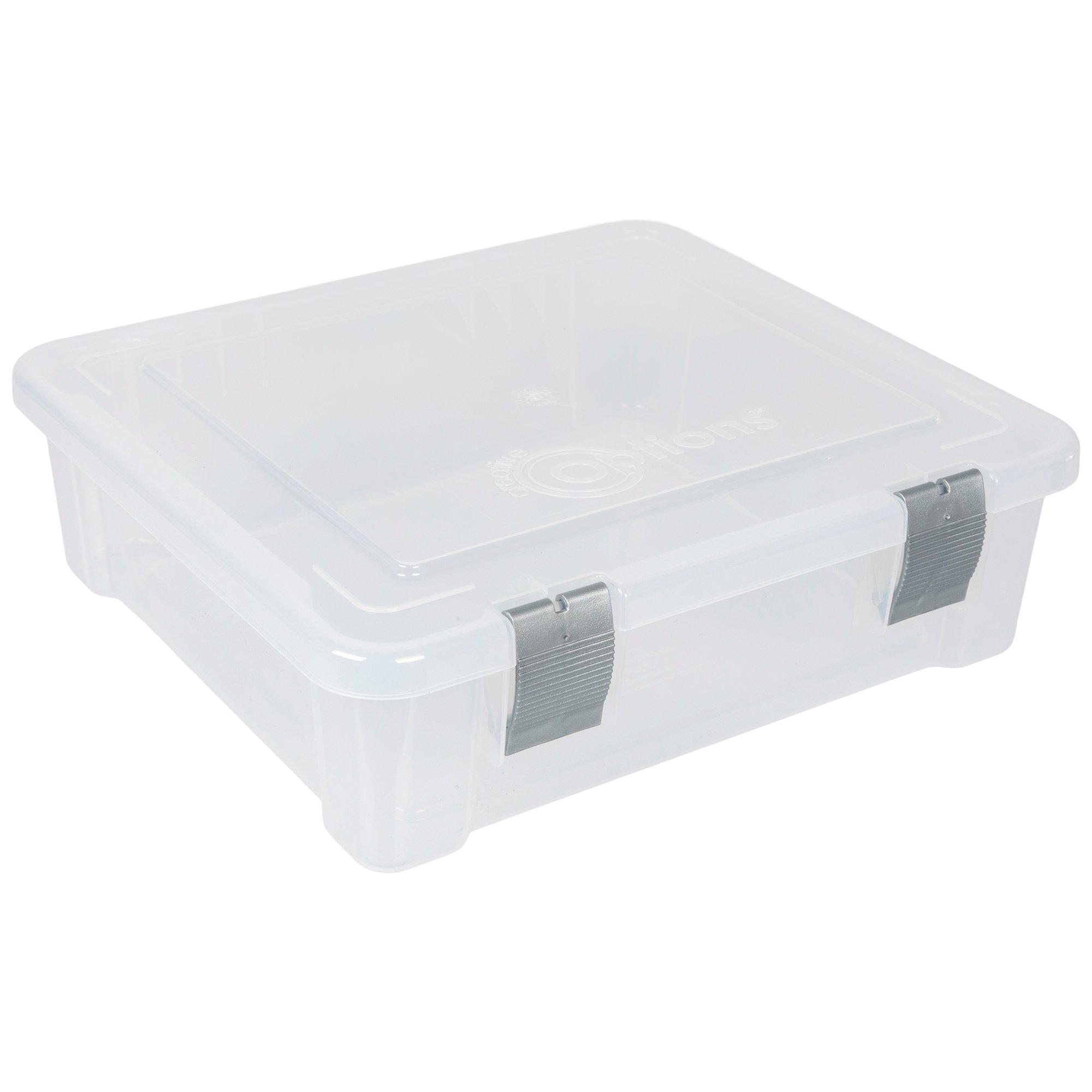 Art & Craft Storage Box with Handle, Plastic Sewing Organizer with 2 Trays,  PACK - Kroger