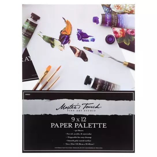Palette Paper with 30 Sheets for Art Students Painters, Disposable Paint  Palette with Pad and Thumb Hole, Bleed-Proof Stone Paper Palette for Oil