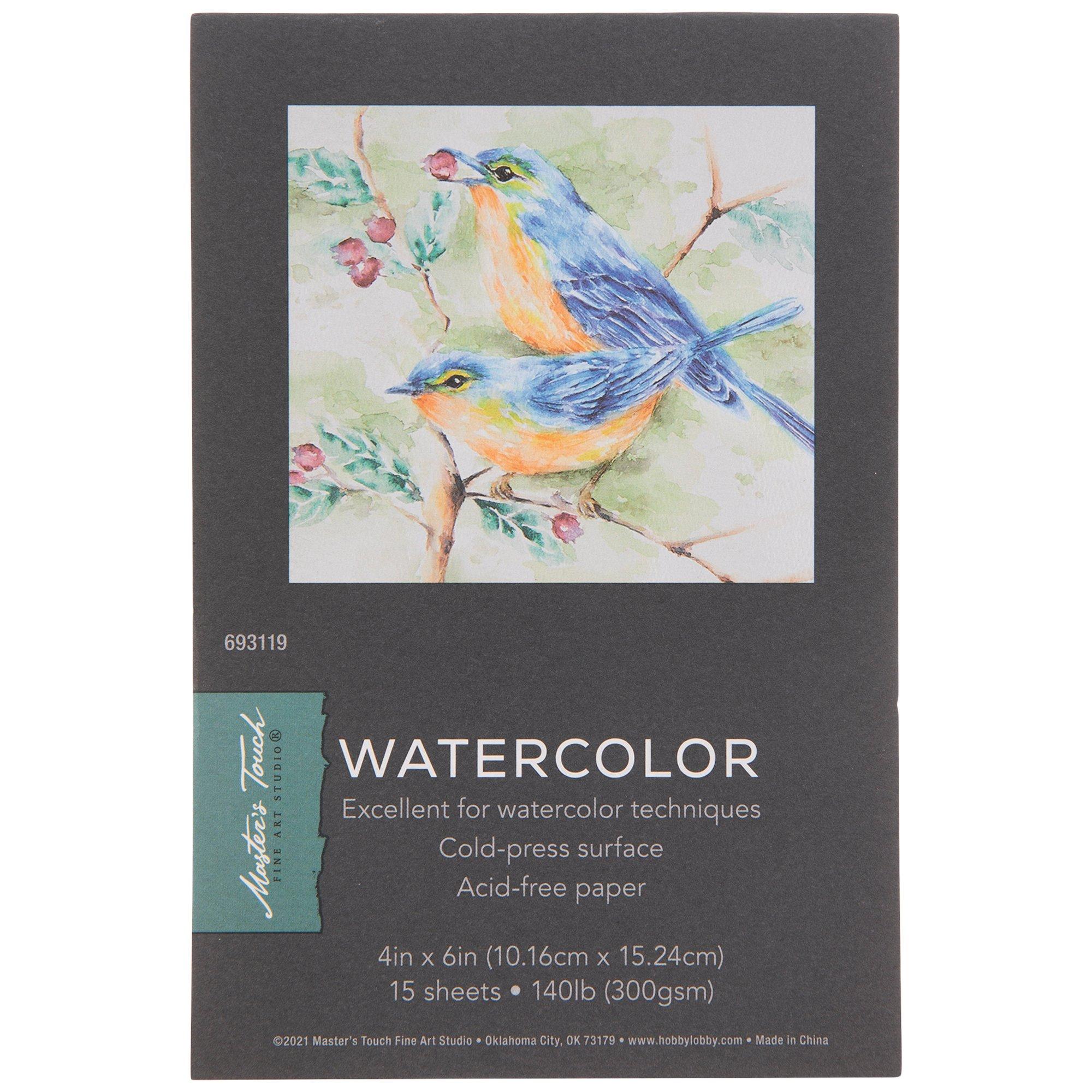 Master's Touch Watercolor Paper Pad Hobby Lobby 693119