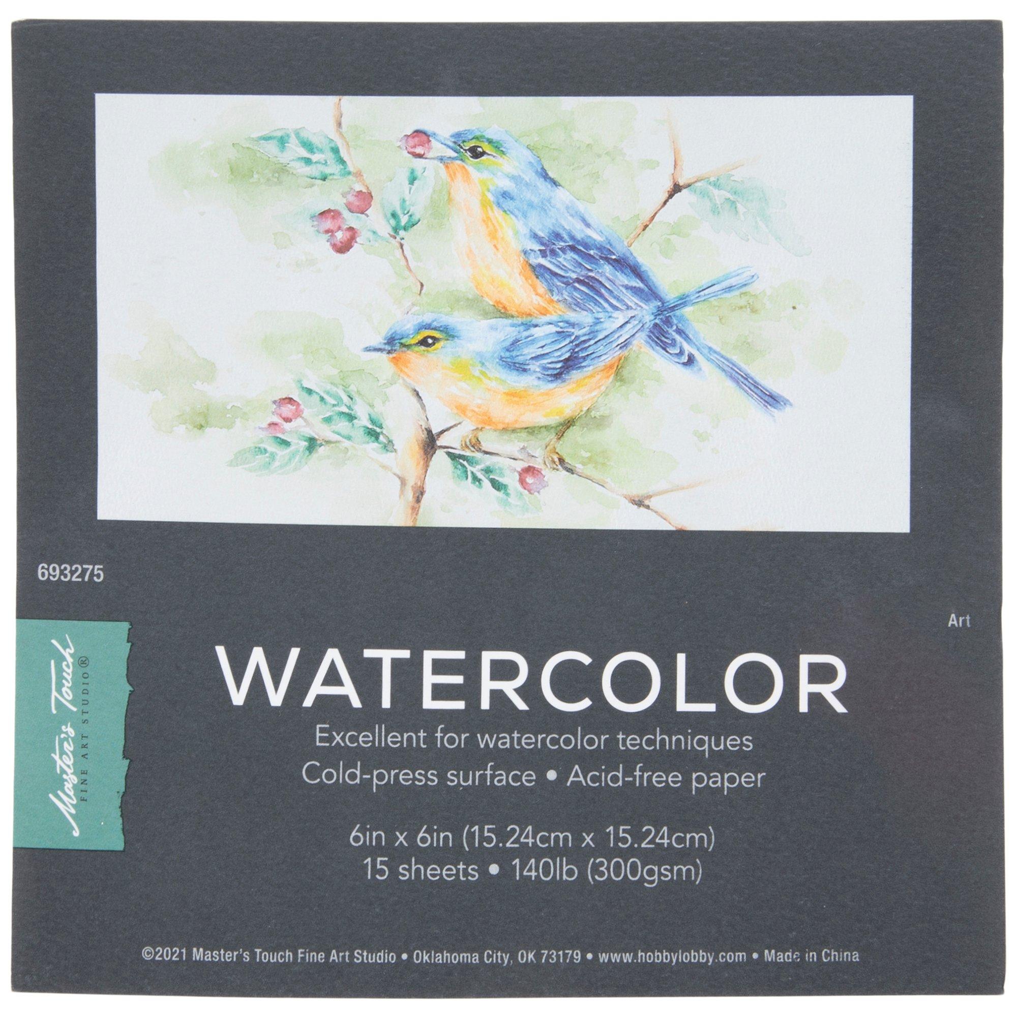 Master's Touch Watercolor Paper Pad Hobby Lobby 693275
