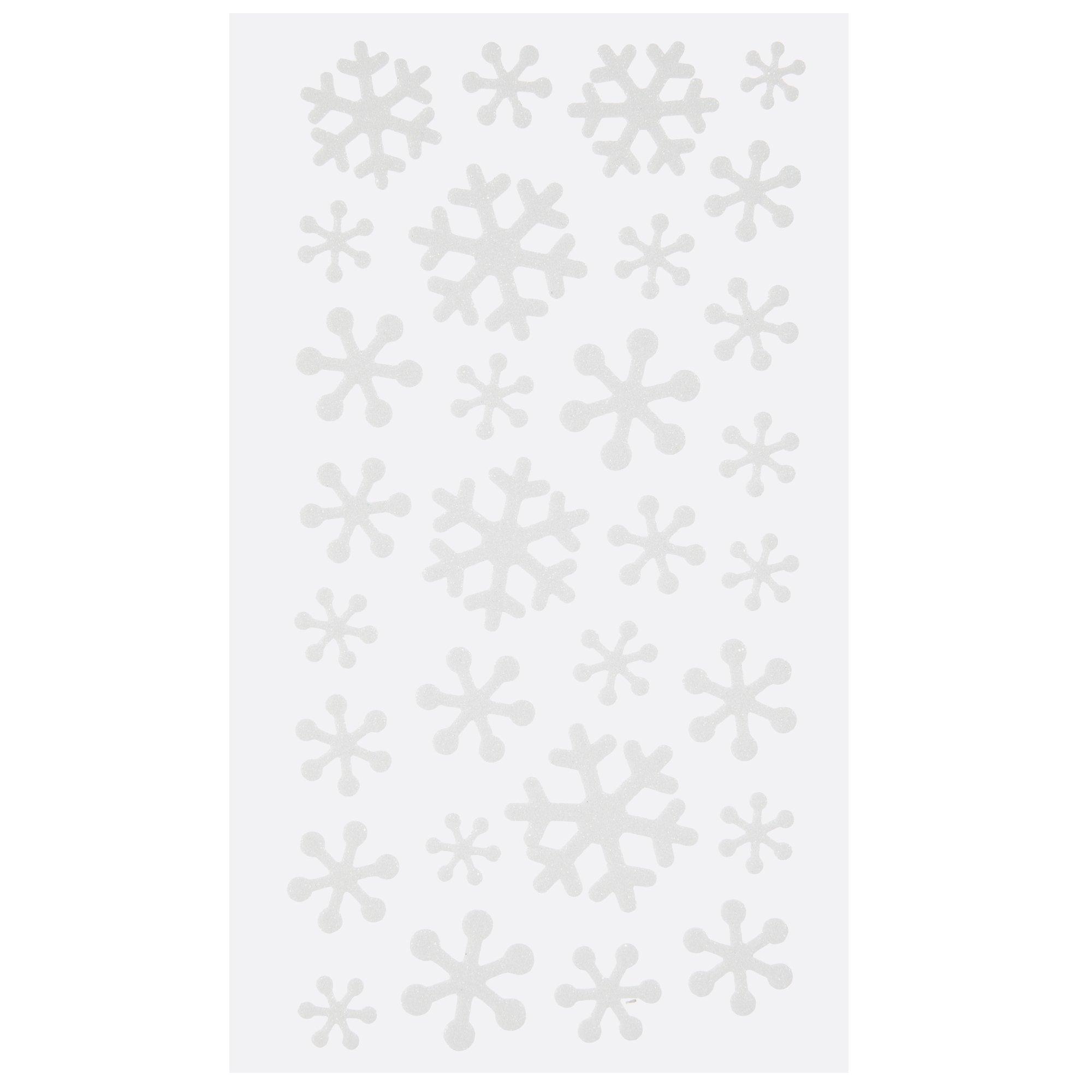 Baker Ross EX5442 Snowflake Felt Stickers (Pack of 78), Assorted