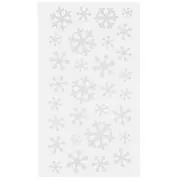 White Iridescent Glitter Snowflakes, Hobby Lobby, 6250641