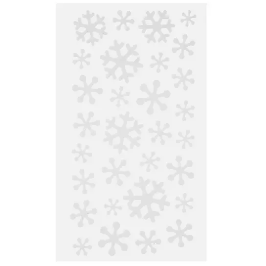 White Snowflake 24mm Sequins (30 pcs) w/ Tin*
