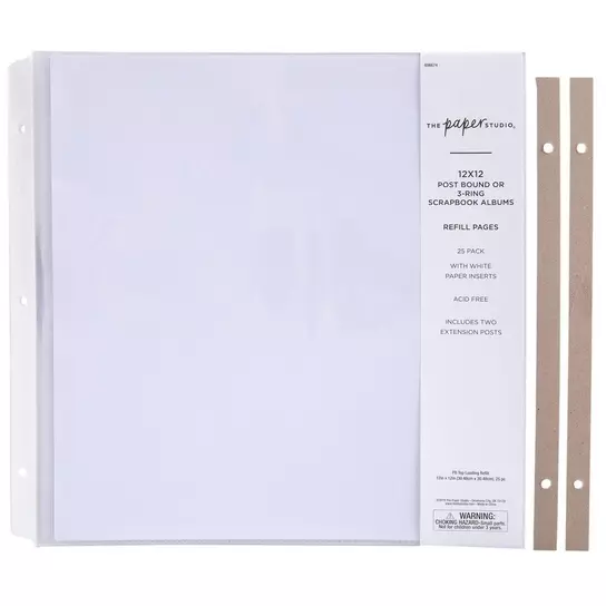 Recollections Scrapbook Album Refill Pages (12 x 12)
