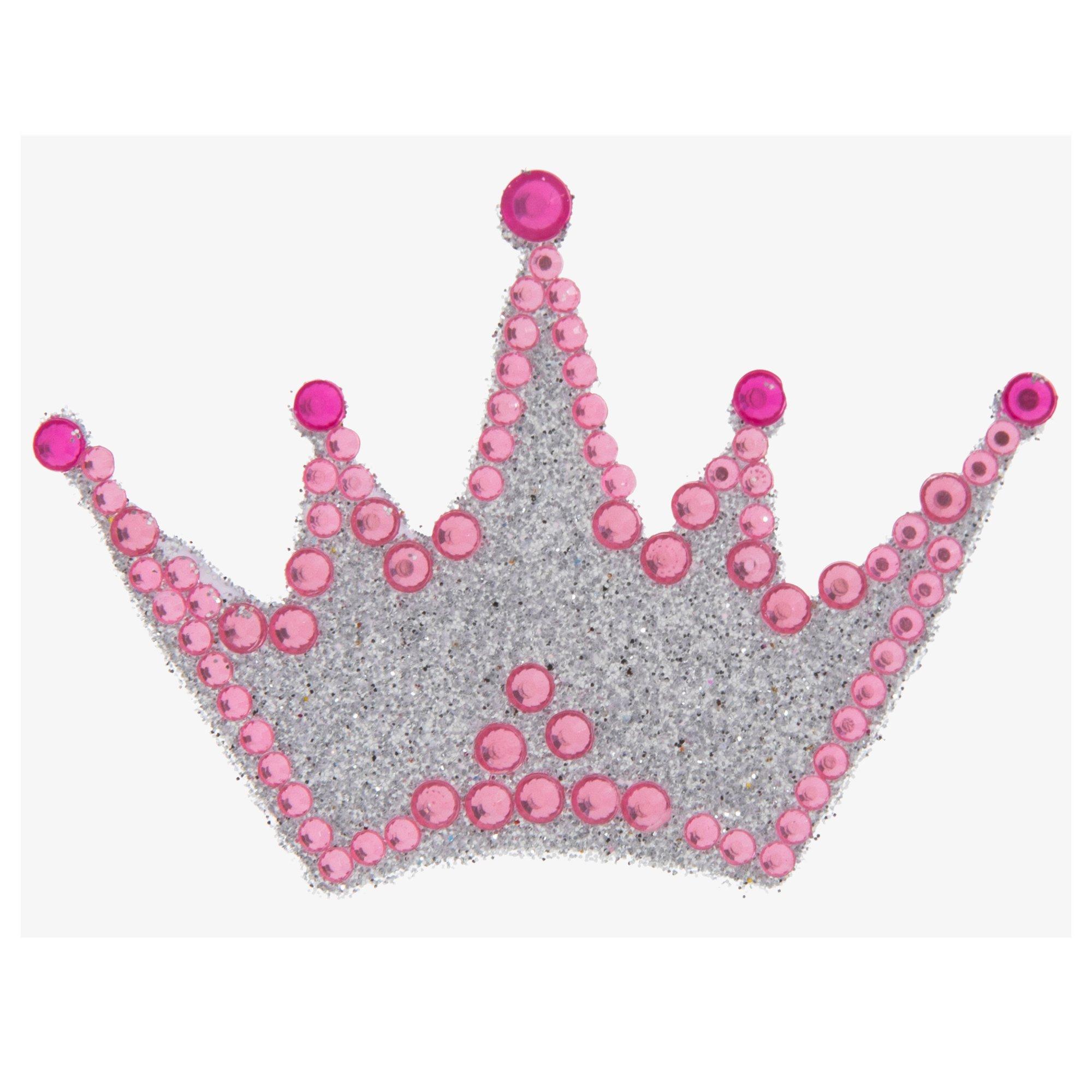 Princess Crown Glitter &amp; Rhinestone Sticker