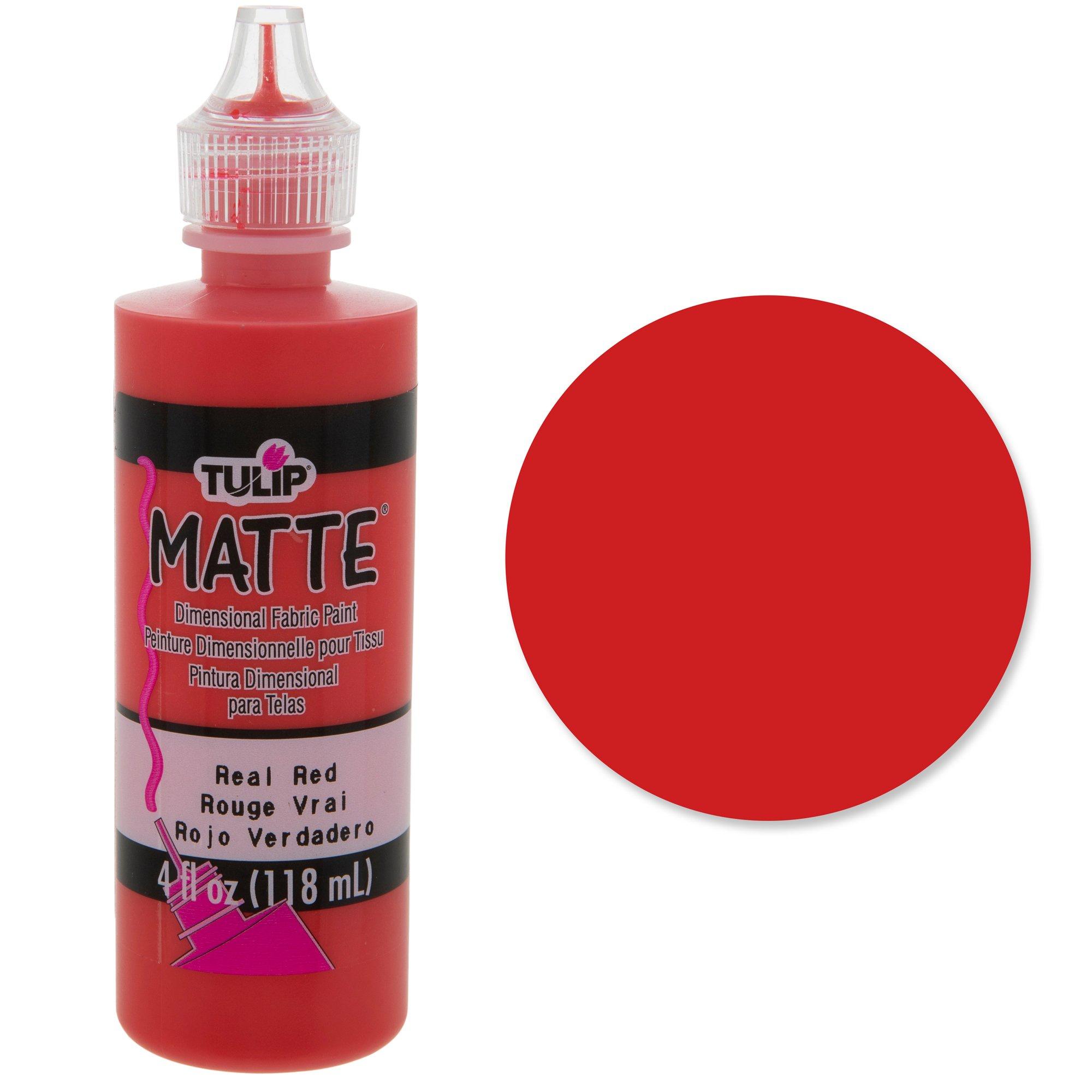 Tulip 2 oz Soft Matte Neon Red Fabric Paint