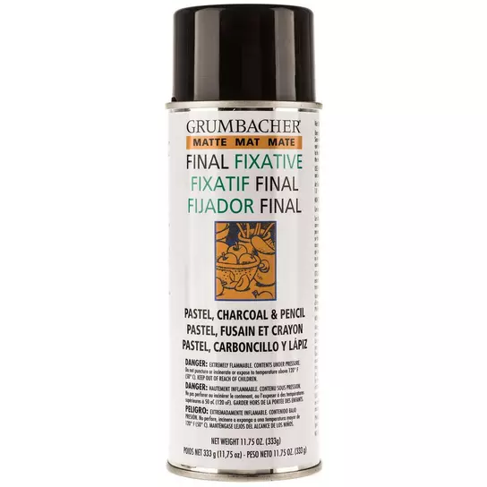 If you don't have real spray fixative handy (for a drawing in