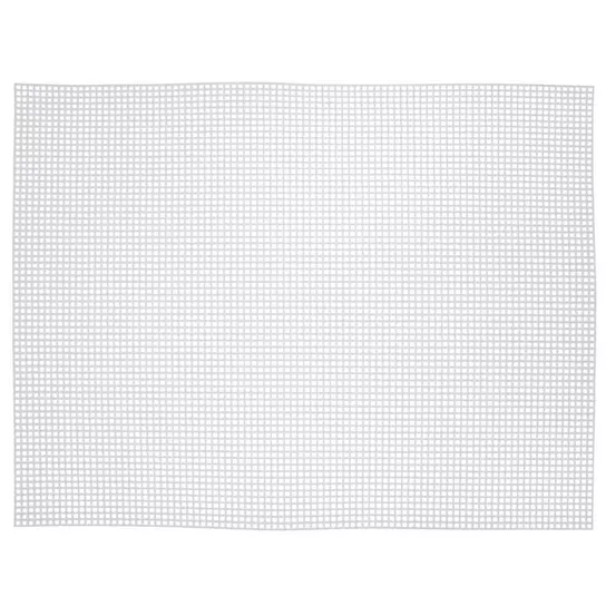 1 CLEAR PLASTIC MESH SHEET -14 COUNT (HOLES IN PLASTIC) APPROX. 10 1/2 x 13  1/2