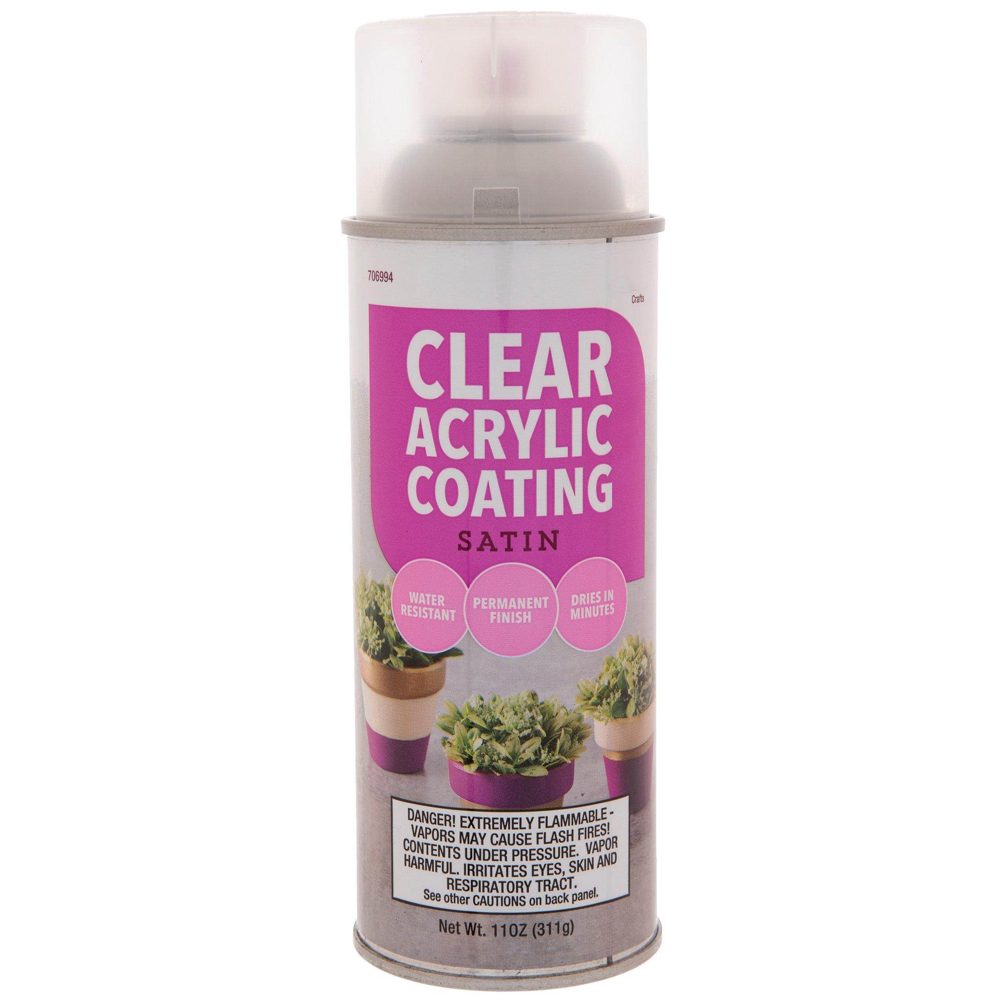 Satin Clear Acrylic Coating Spray Paint