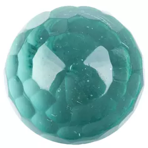 Round Faceted Glass Knob