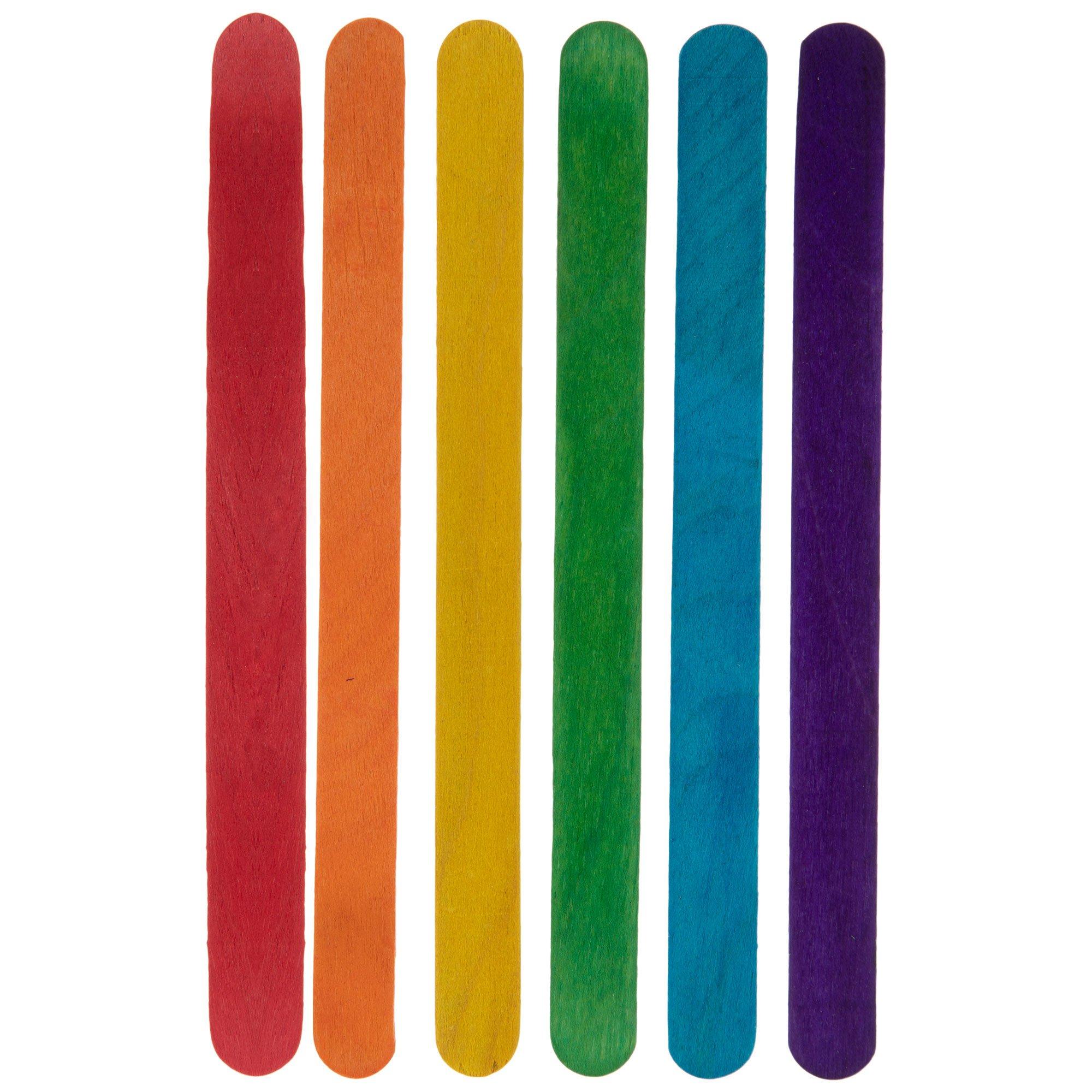 Colored Wood Craft Sticks, Hobby Lobby