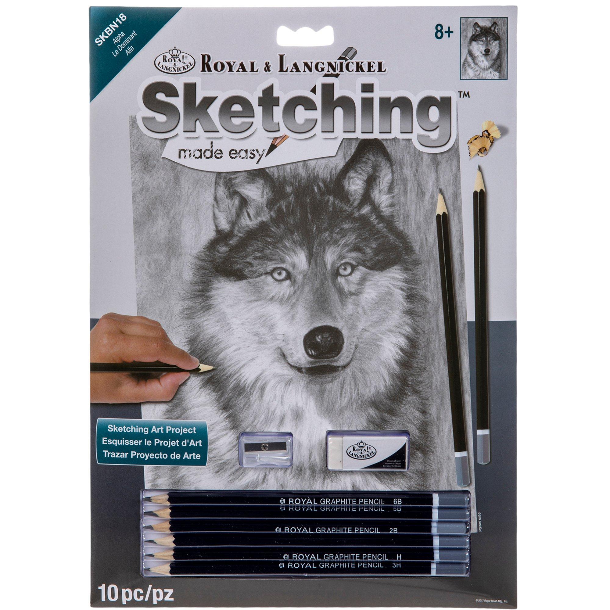 Alpha Wolf Sketching Made Easy Kit, Hobby Lobby