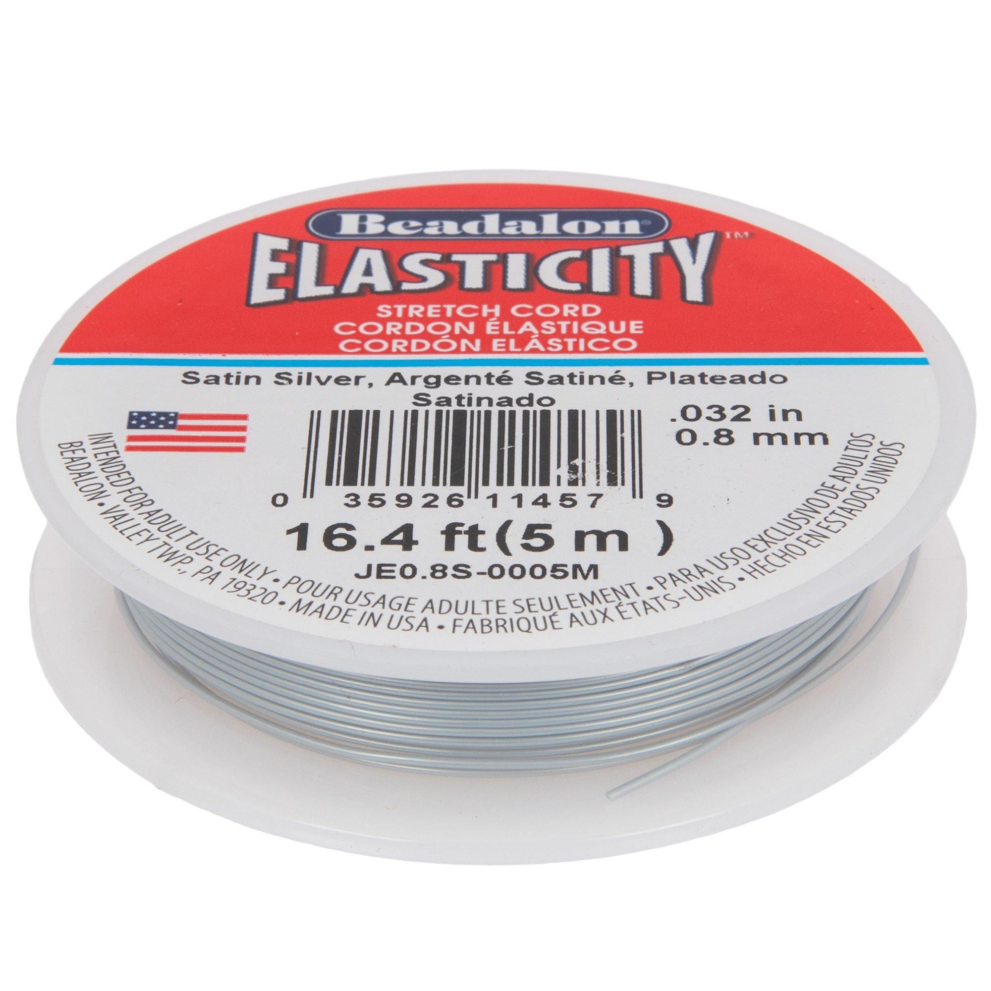 Expo International Elastic Stretch String Cord for Jewelry Making Clear