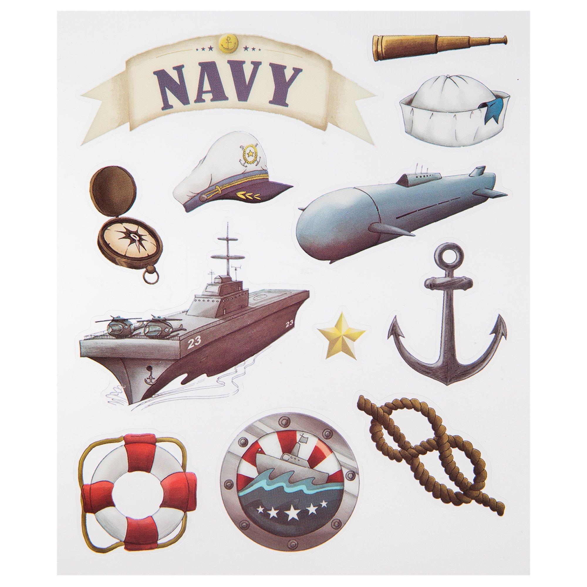 Navy Stickers Hobby Lobby 721233